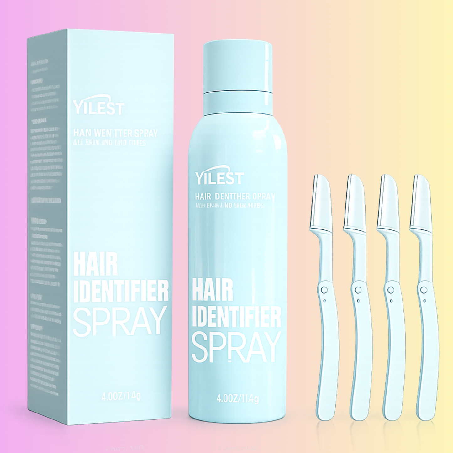 Spray Identificador de Vello | Kit Hidratante para Depilación con Rastrillos