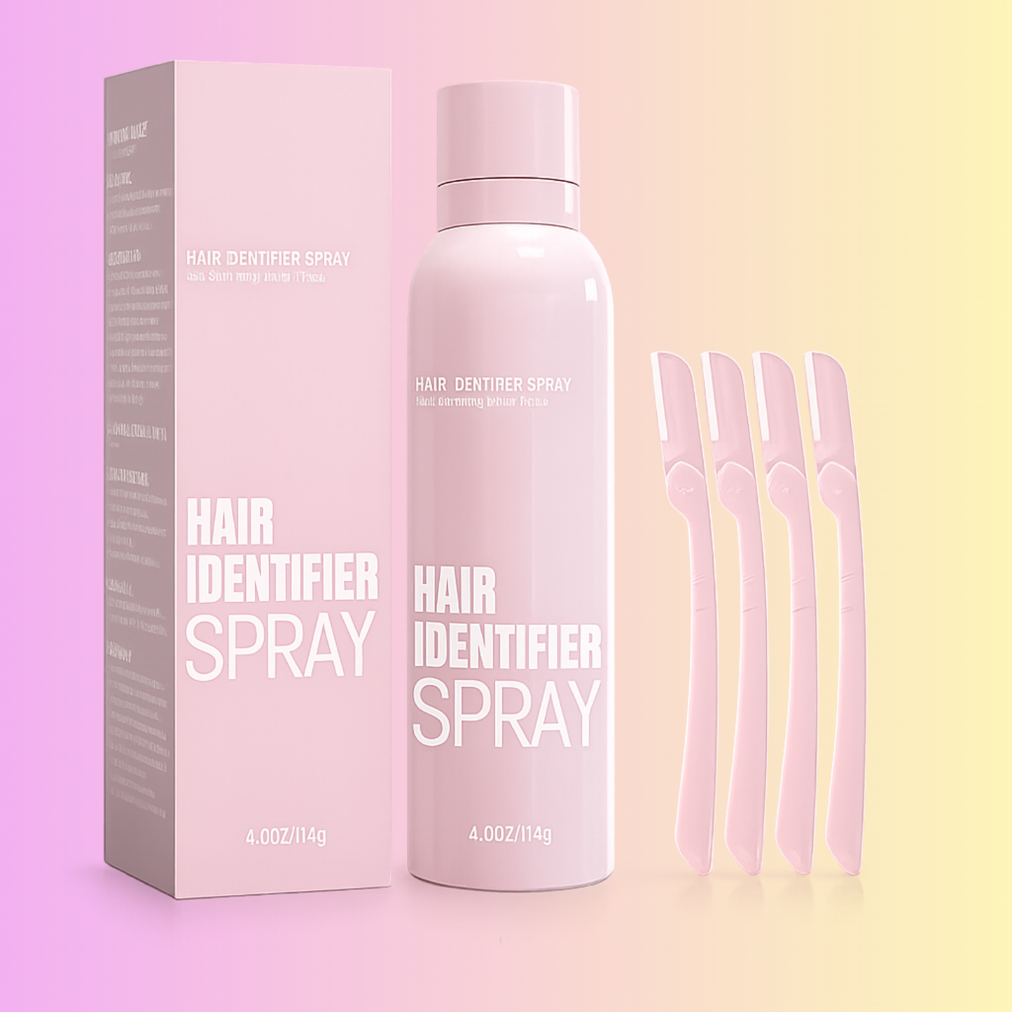 Spray Identificador de Vello | Kit Hidratante para Depilación con Rastrillos